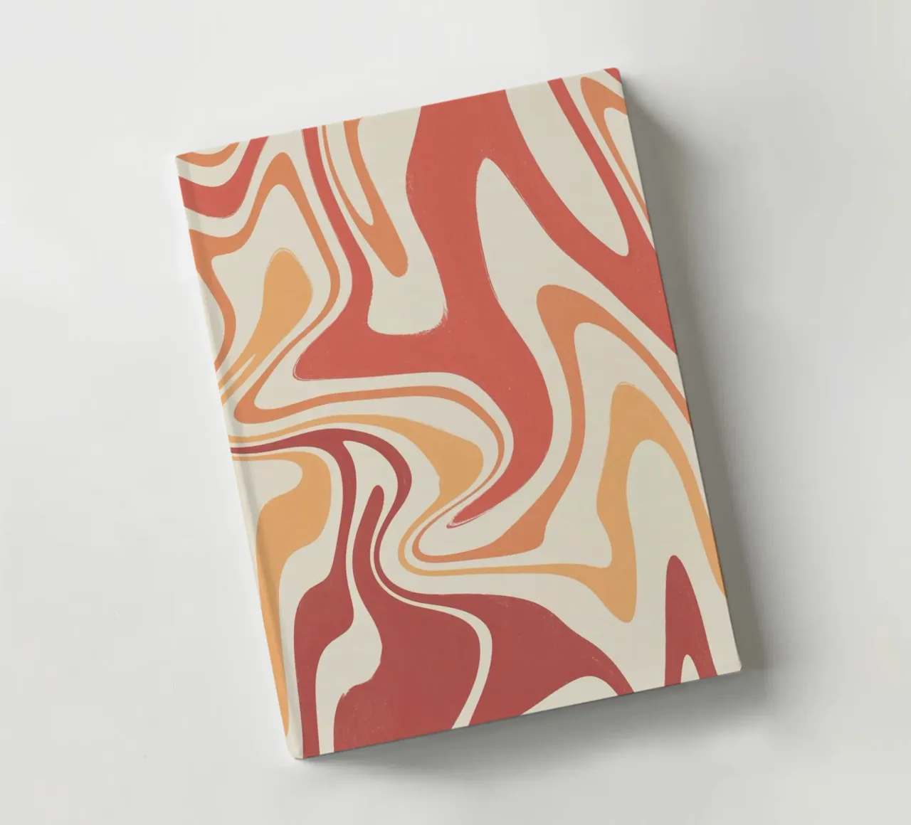 Fluid lines pattern 10 notebook by Little Dean