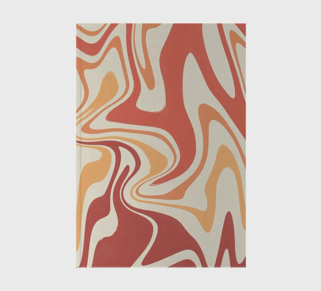 Fluid lines pattern 10 notebook by Little Dean