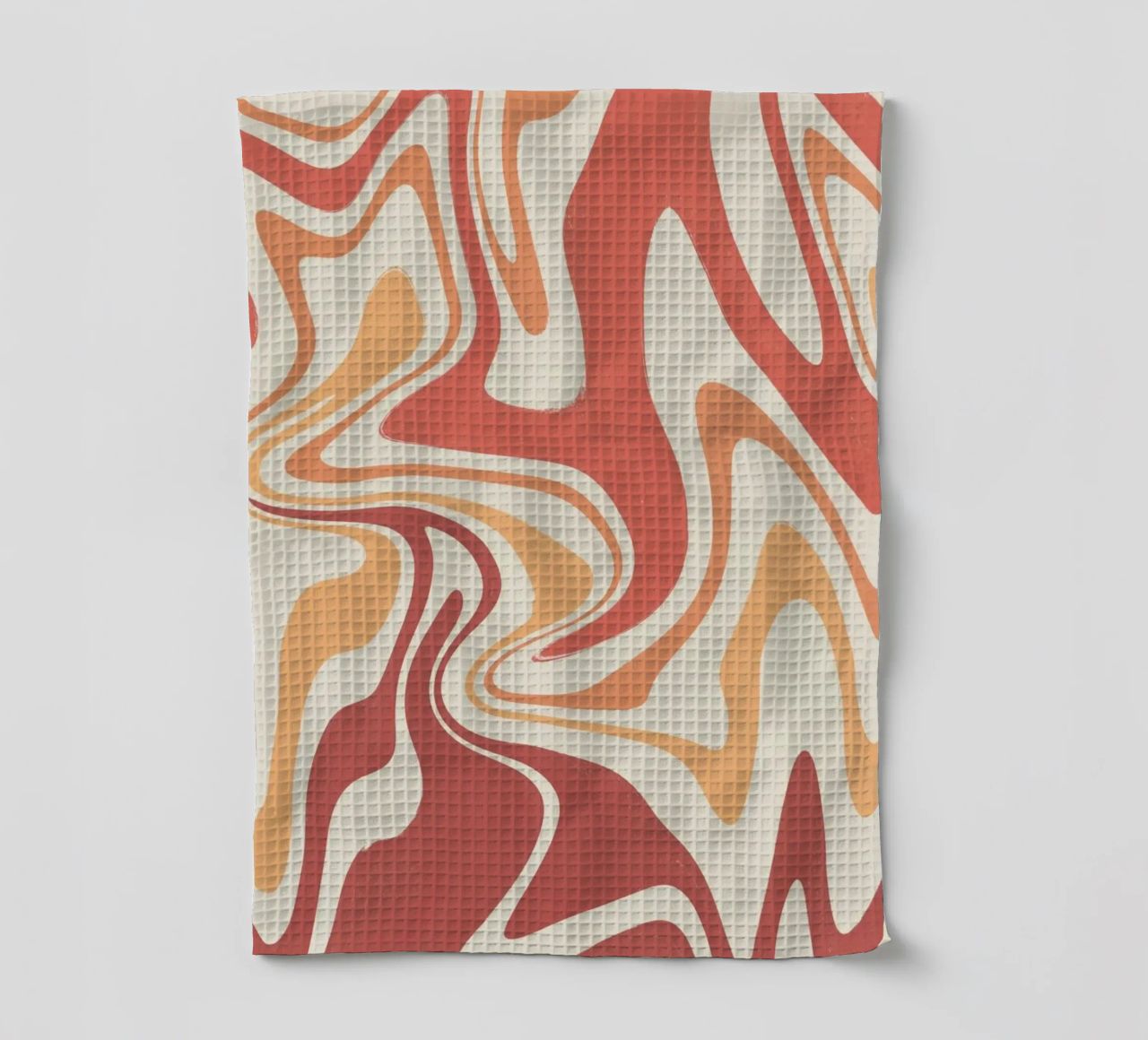 Fluid lines pattern 10 tea towel by Little Dean