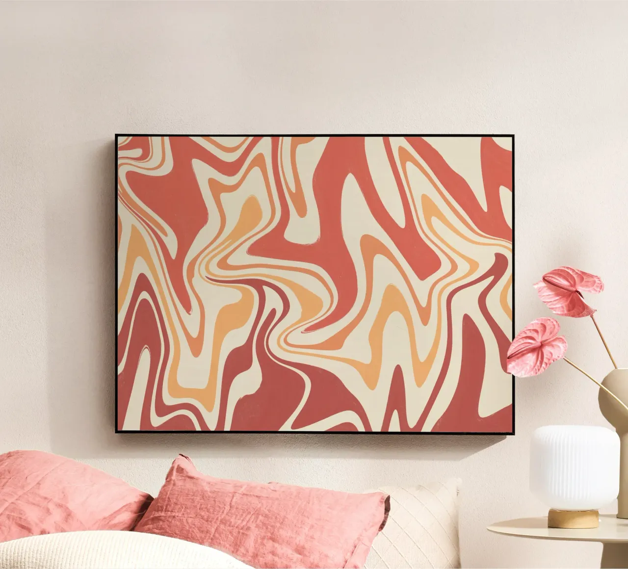 Fluid lines pattern 10 acrylic glass by Little Dean