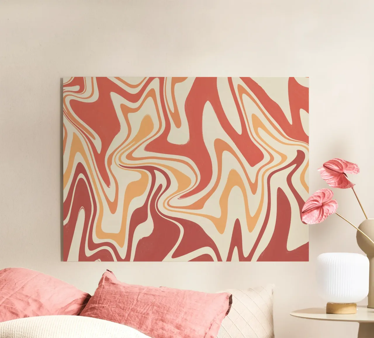 Fluid lines pattern 10 Acryl-Glas von Little Dean