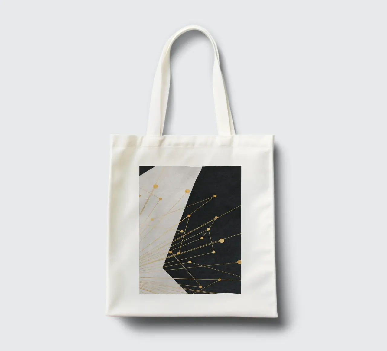 abstract geometric star jute draagtas van vintageshop