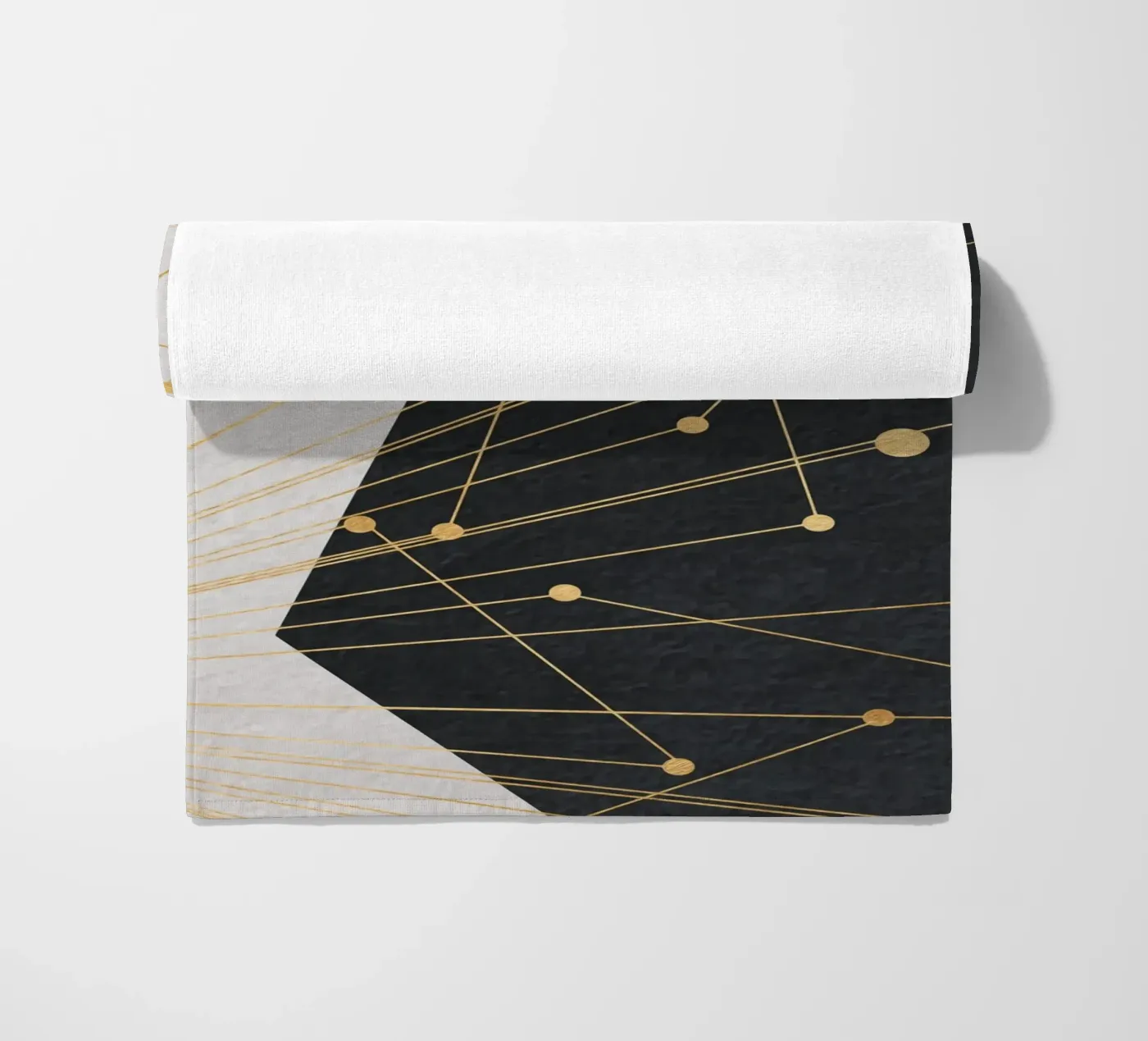 abstract geometric star telo mare da vintageshop