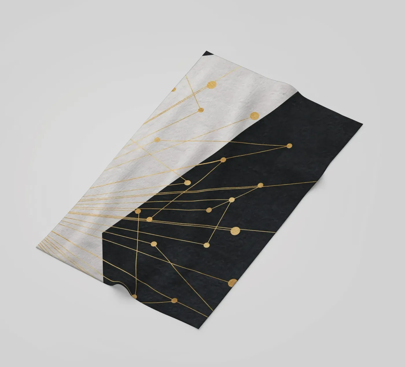 abstract geometric star telo mare da vintageshop