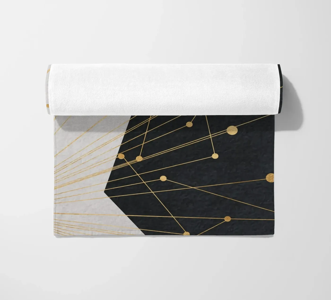 abstract geometric star telo mare da vintageshop