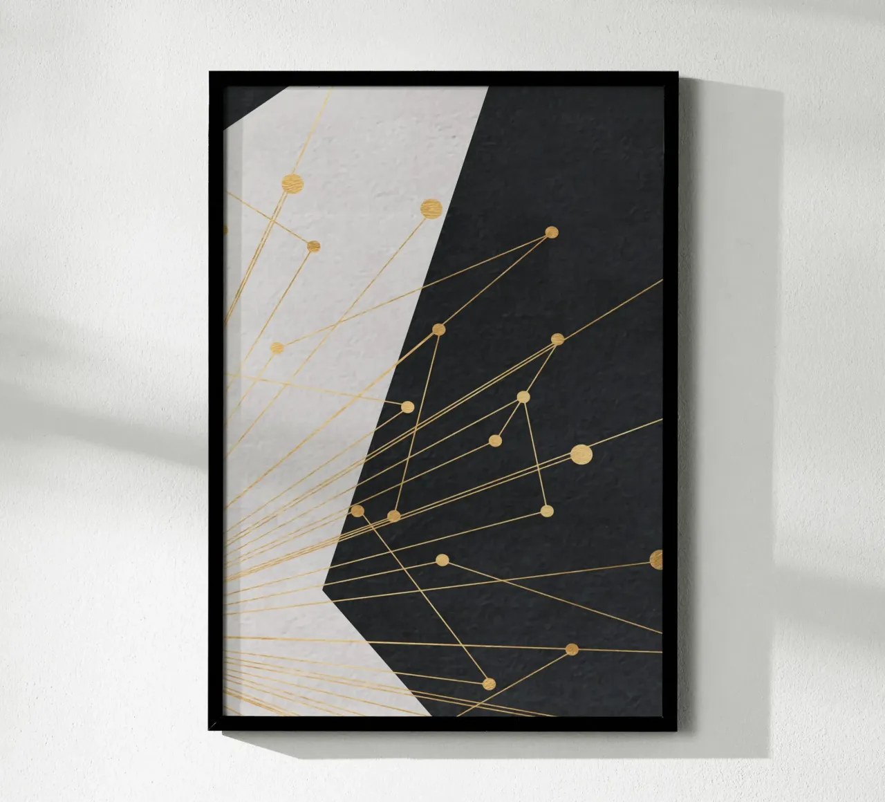 abstract geometric star carta hahnemühle da vintageshop