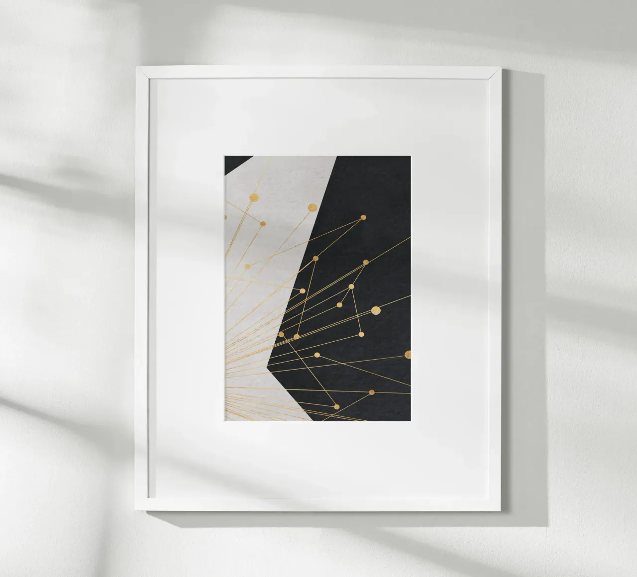 abstract geometric star carta hahnemühle da vintageshop