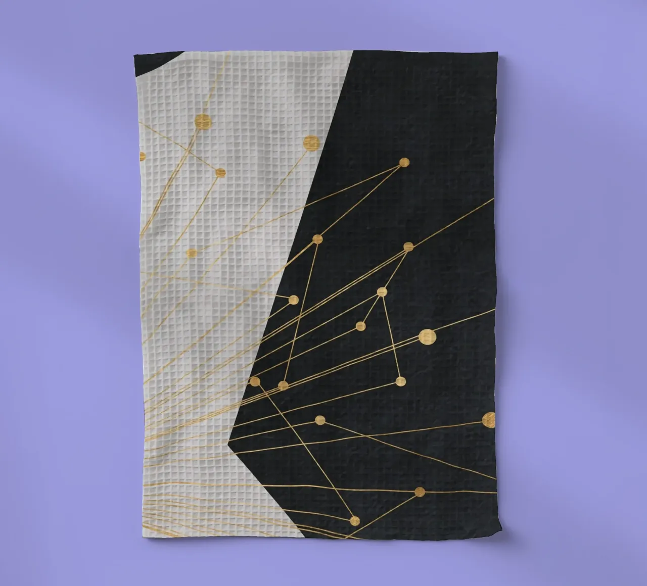 abstract geometric star canovaccio da cucina da vintageshop
