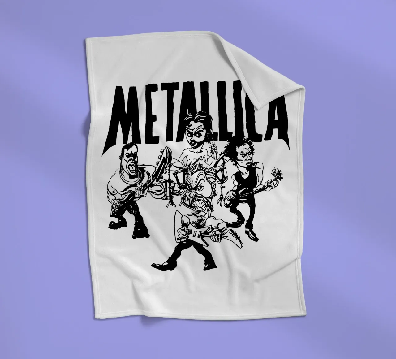 Metallica - Alas Jambu fleece blanket by Gage Gottlieb