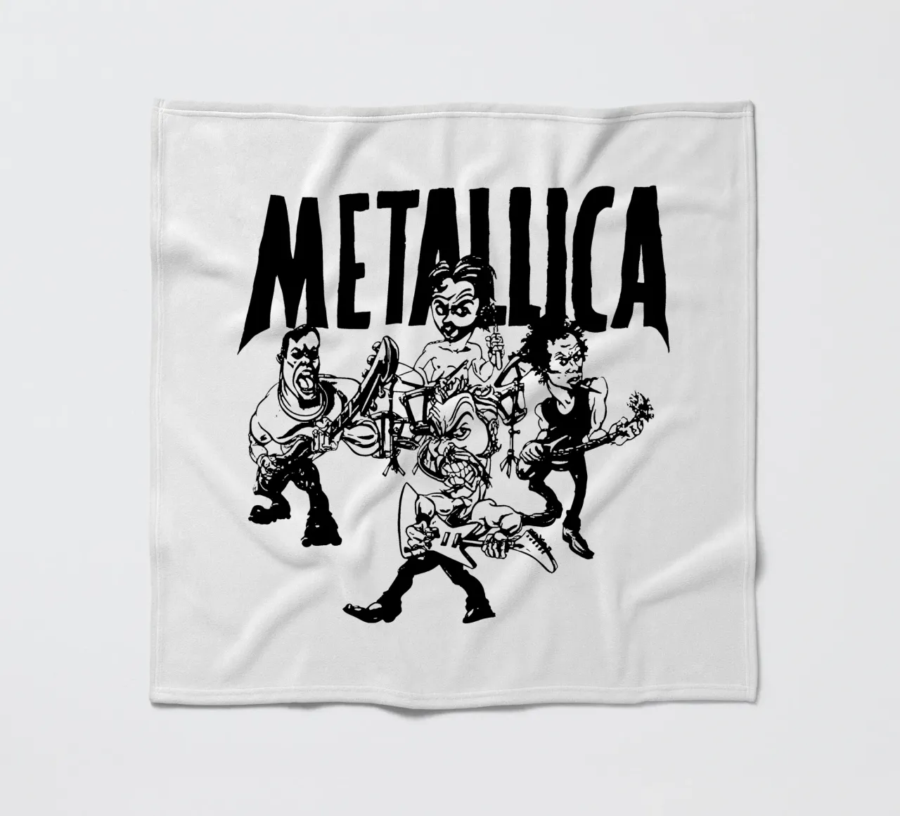 Metallica - Alas Jambu fleece blanket by Gage Gottlieb