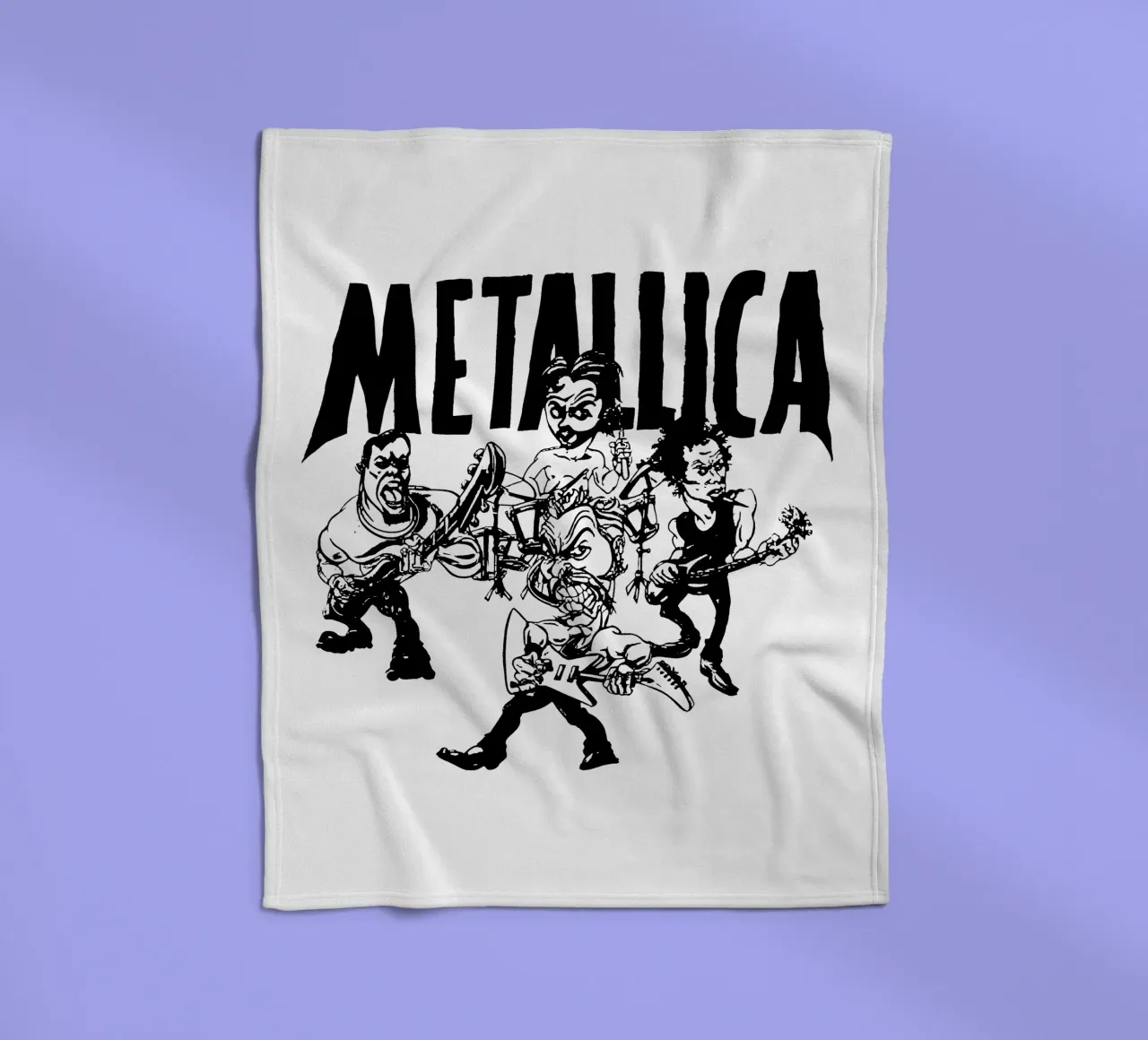 Metallica - Alas Jambu fleece blanket by Gage Gottlieb