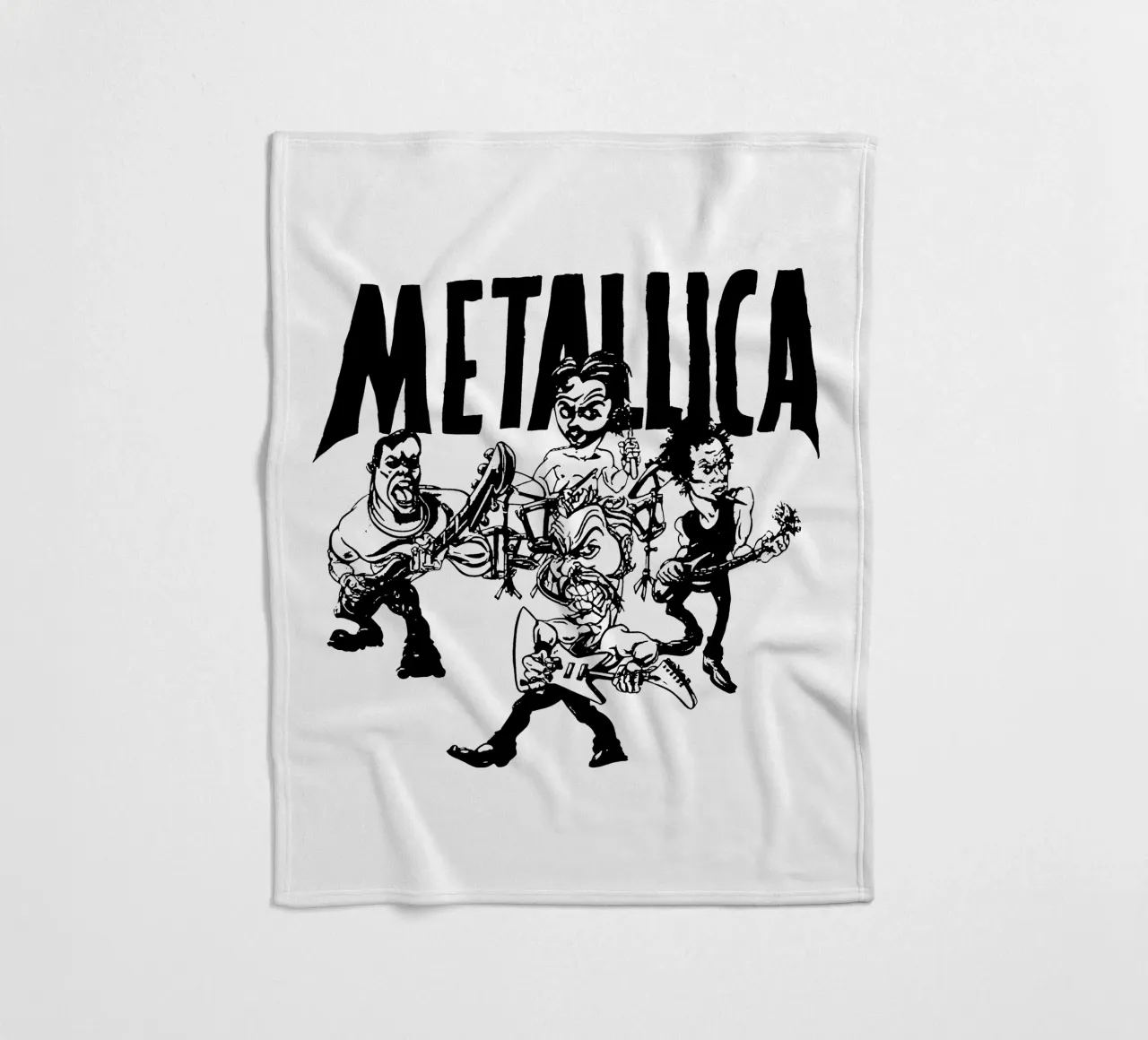 Metallica - Alas Jambu fleece blanket by Gage Gottlieb