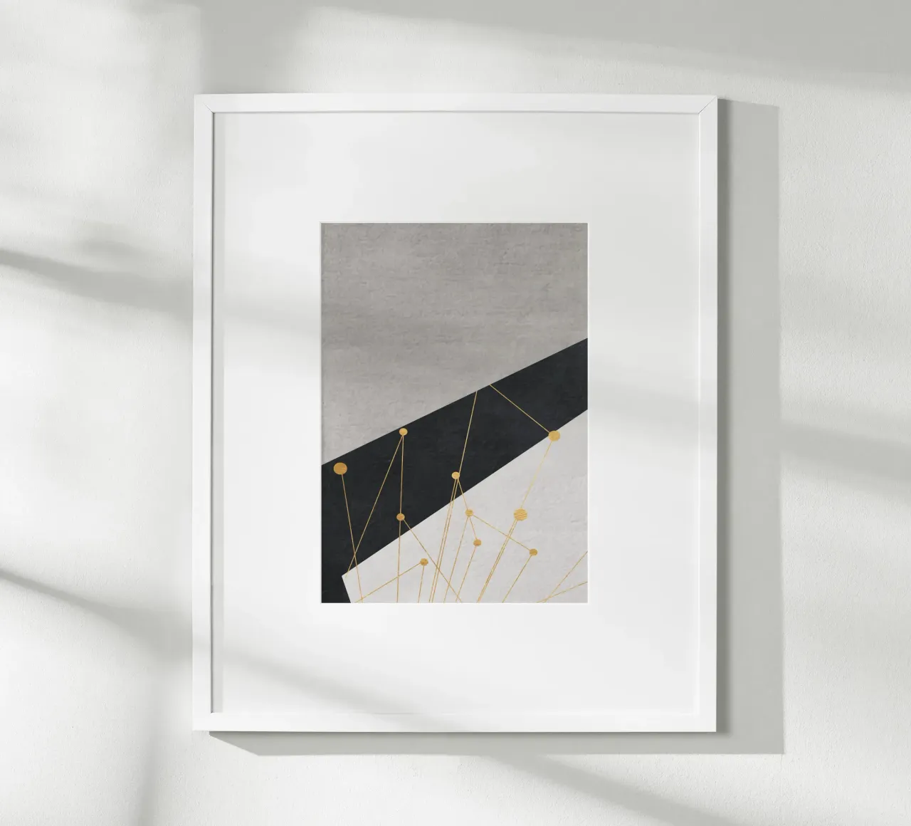 abstract geometric star 2 carta hahnemühle da vintageshop
