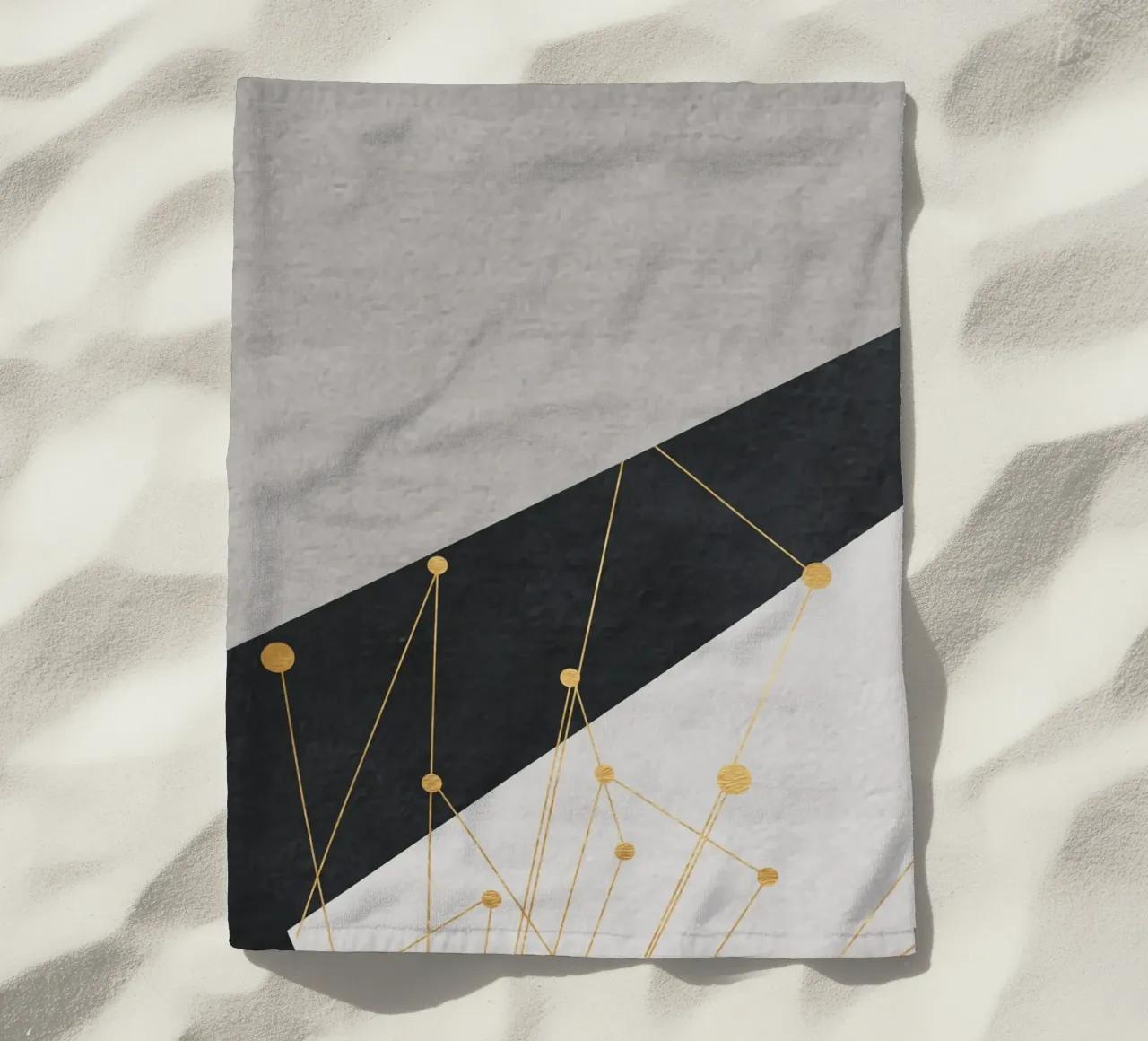 abstract geometric star 2 telo mare da vintageshop