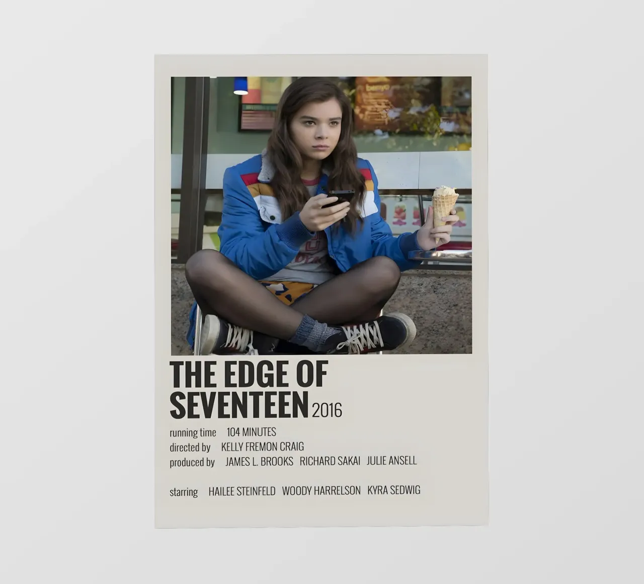 THE EDGE OF SEVENTEEN 2016 pellicola backlit da MVFminimalist