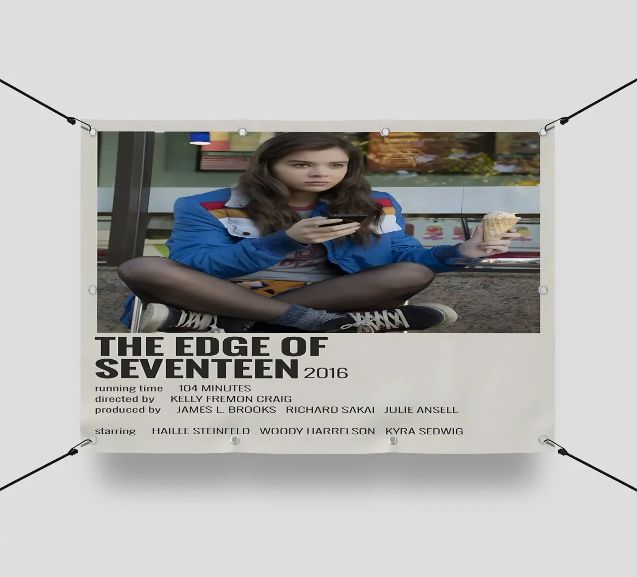 THE EDGE OF SEVENTEEN 2016 telo in pvc da MVFminimalist