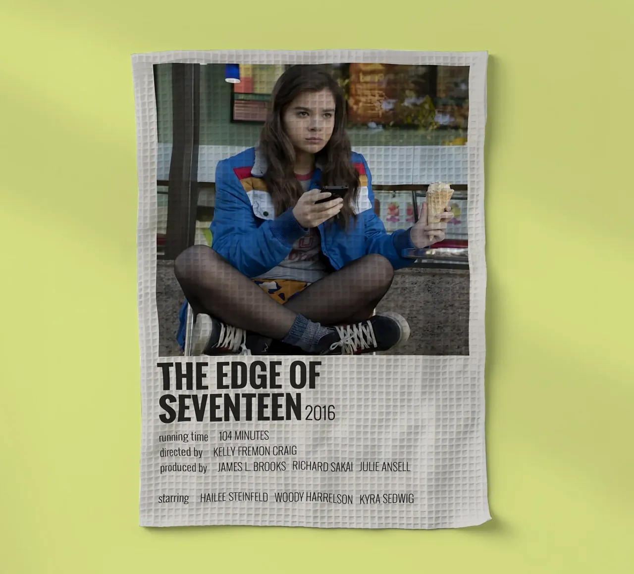 THE EDGE OF SEVENTEEN 2016 canovaccio da cucina da MVFminimalist