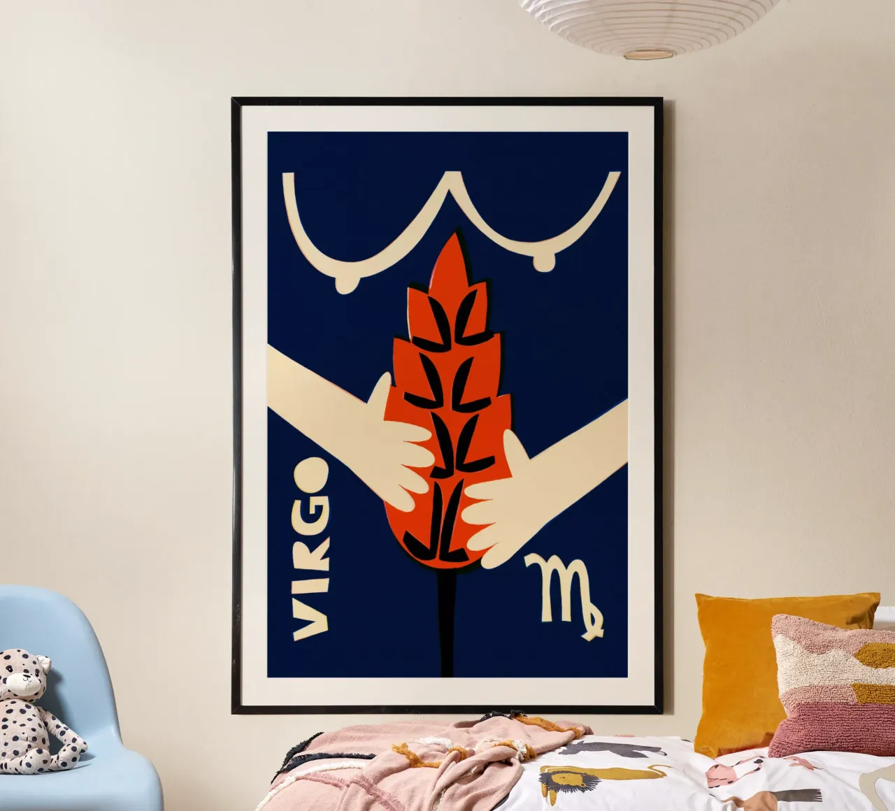 Jungfrau Tierkreiszeichen Poster von Fox & Velvet