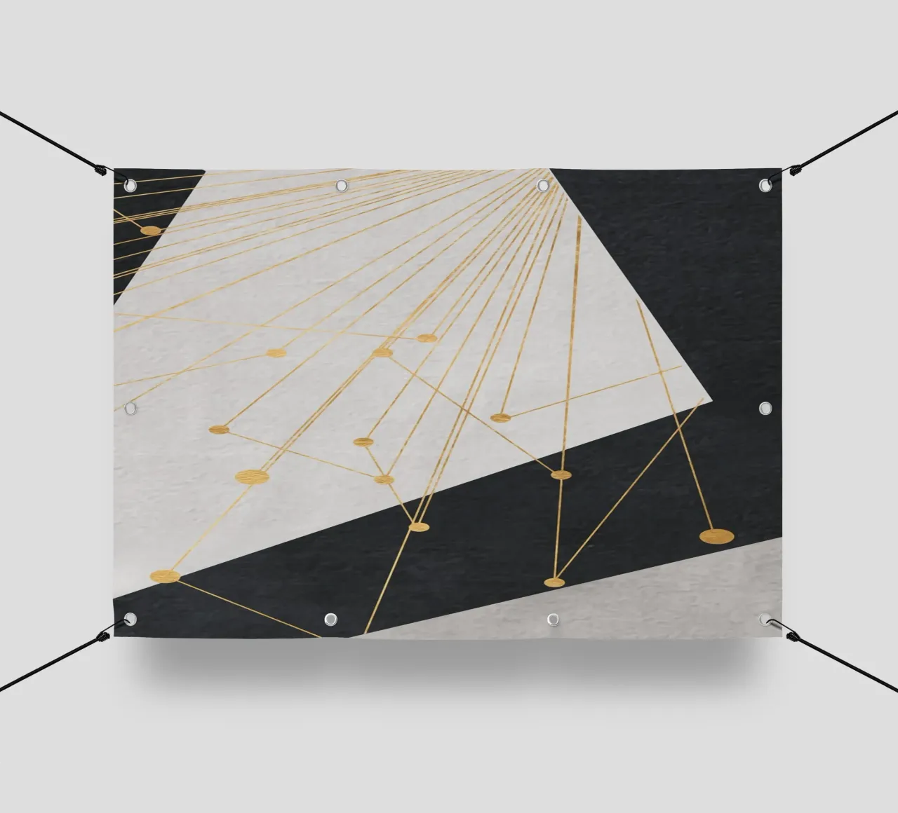abstract geometric star 3 telo in pvc da vintageshop