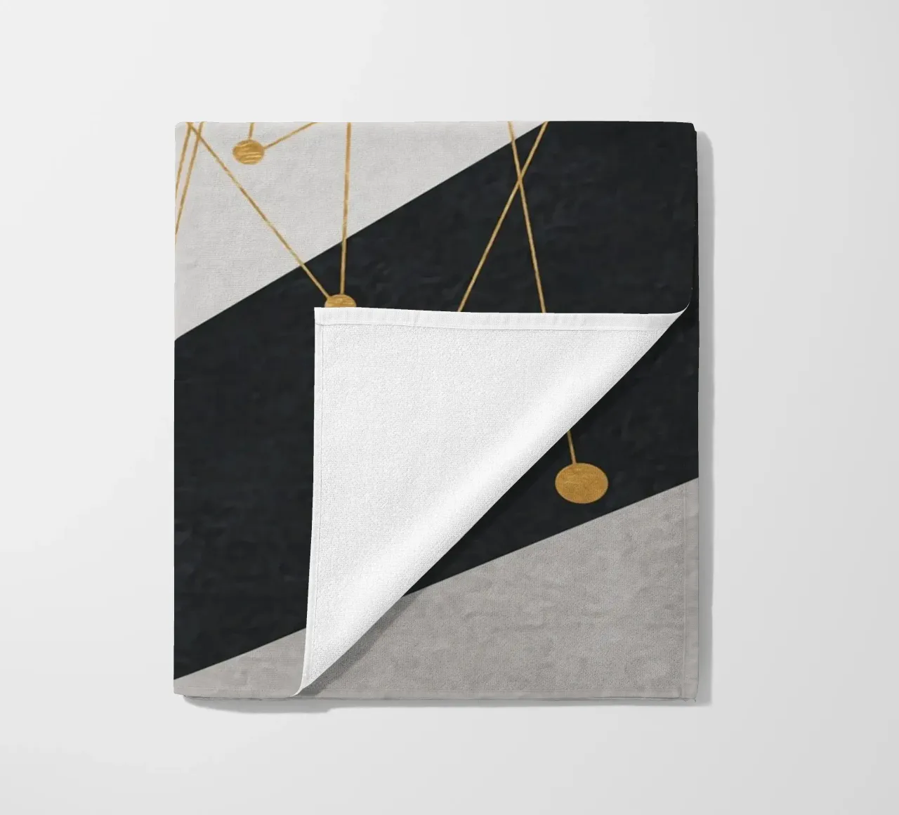 abstract geometric star 3 telo mare da vintageshop