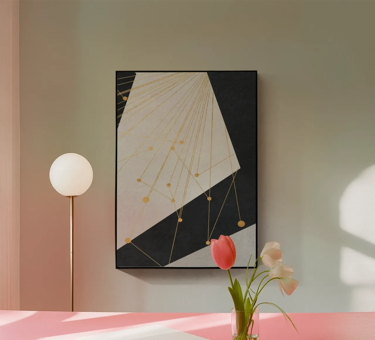 abstract geometric star 3 plexiglass da vintageshop