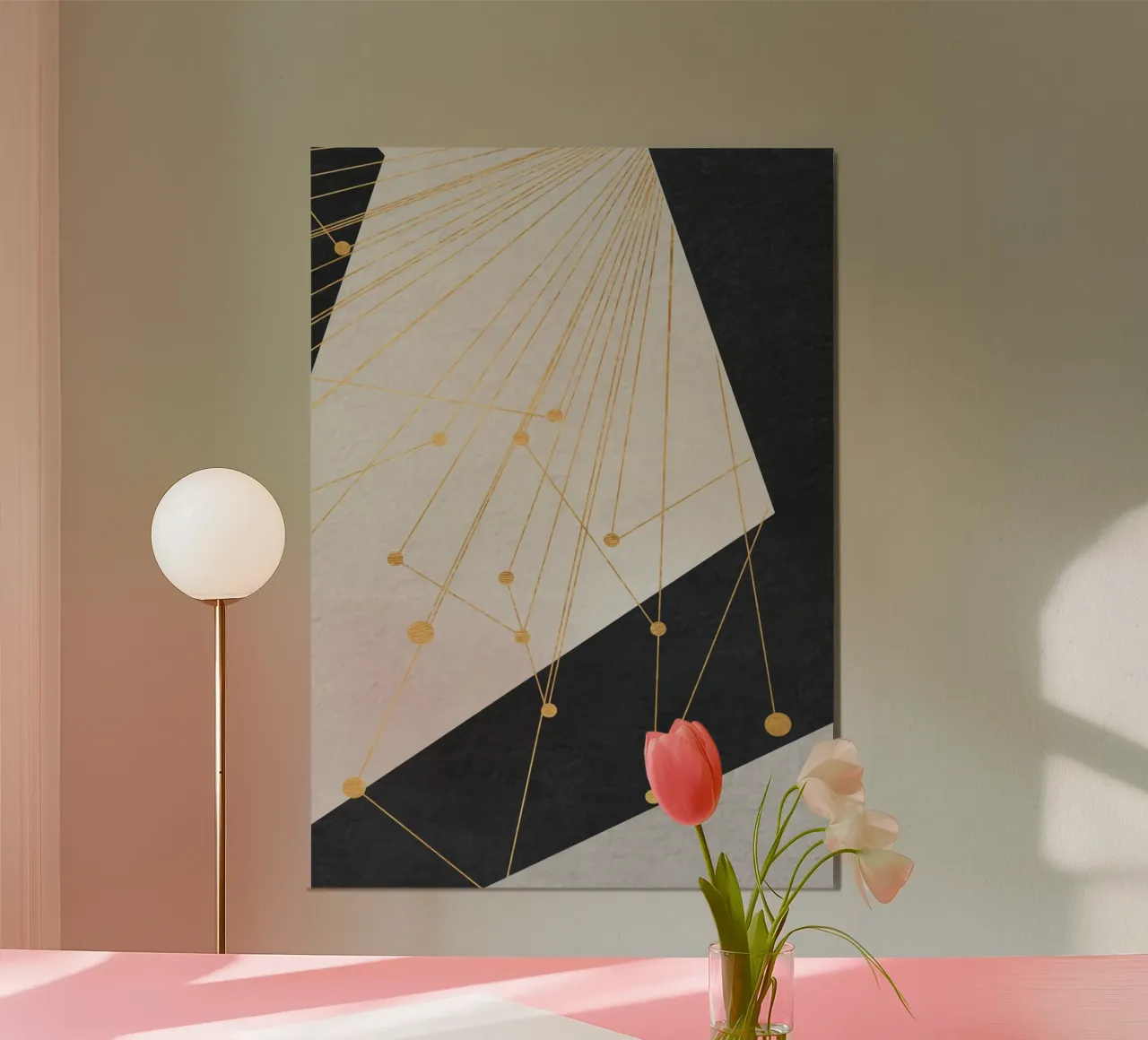abstract geometric star 3 alluminio dibond da vintageshop