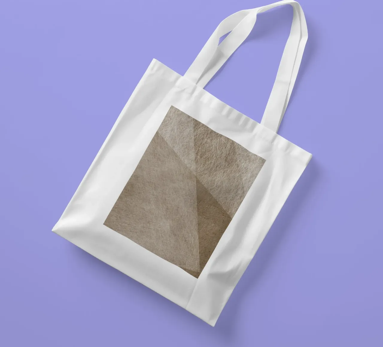 abstract geometric triangles monochrome borsa in juta da vintageshop
