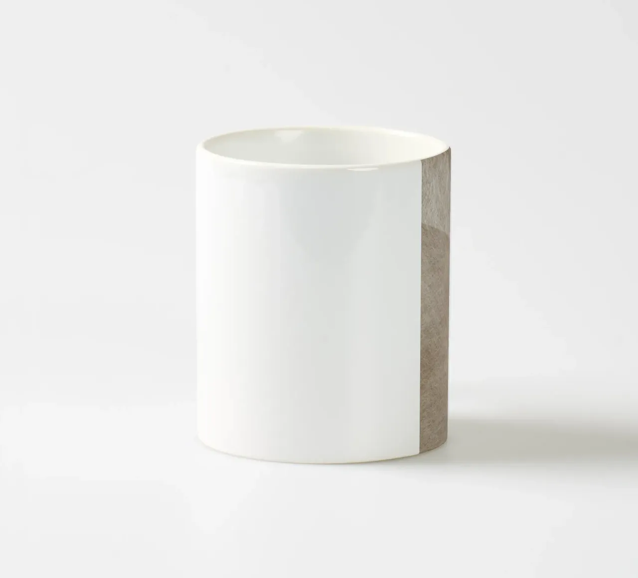 abstract geometric triangles monochrome tazza in ceramica da vintageshop