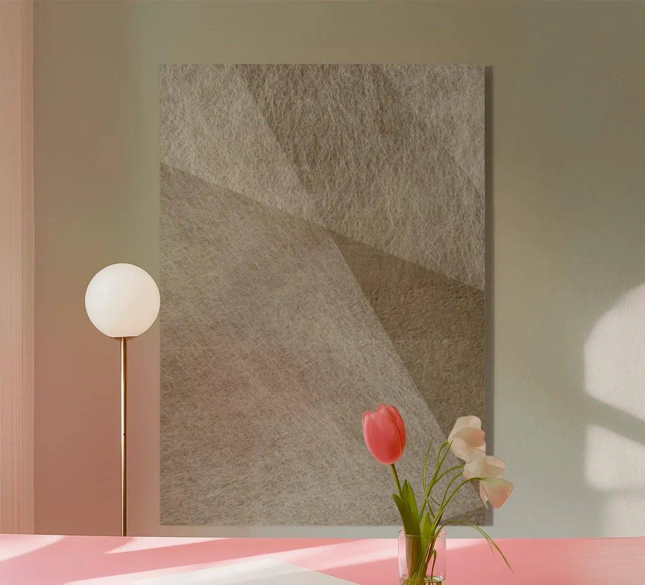 abstract geometric triangles monochrome plexiglass da vintageshop