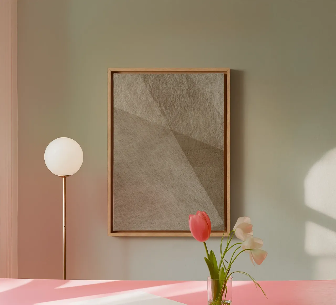 abstract geometric triangles monochrome canvas by vintageshop