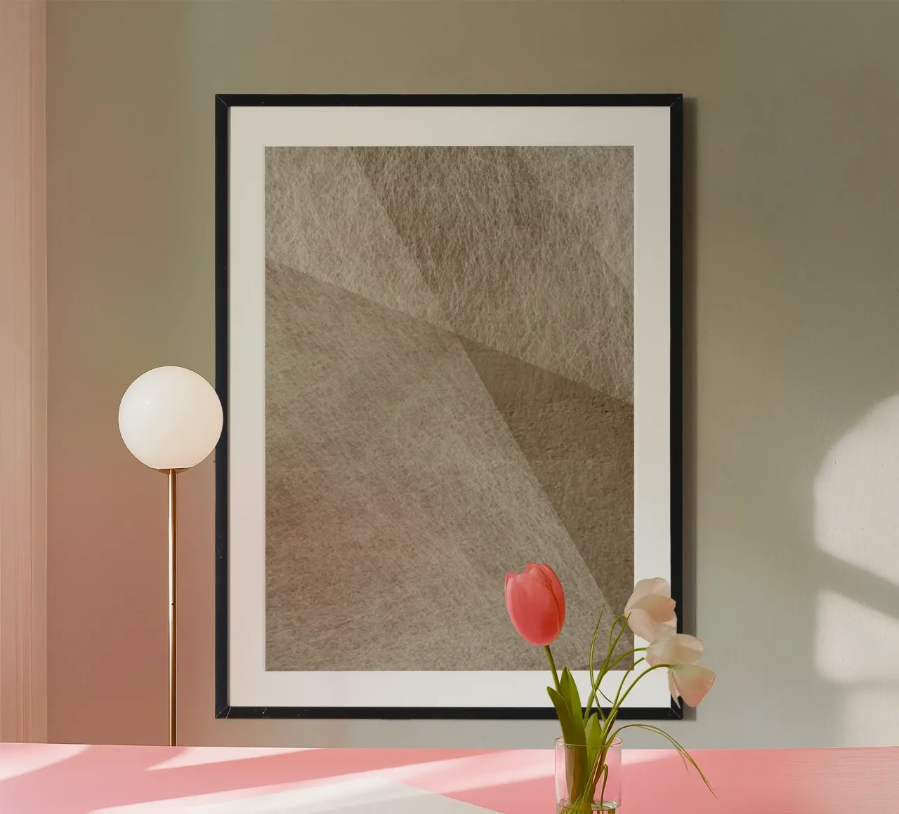 abstract geometric triangles monochrome carta hahnemühle da vintageshop