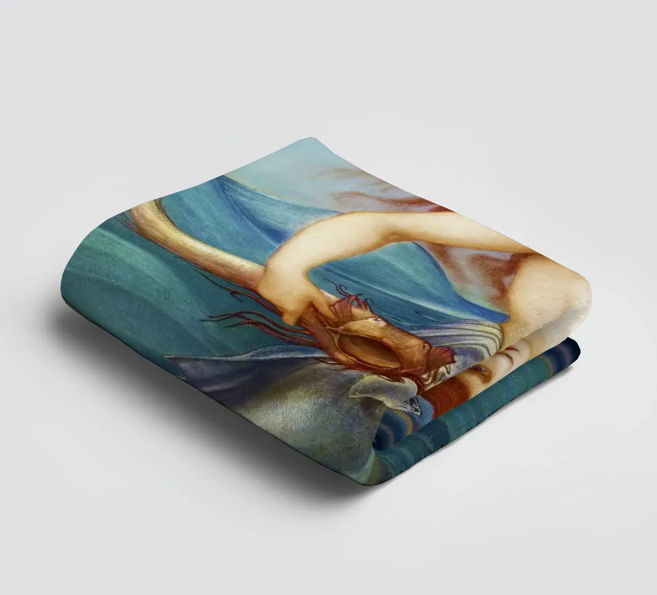 Een zee-nimf door Sir Edward Burne-Jones (1881 badhanddoek van Venus Art