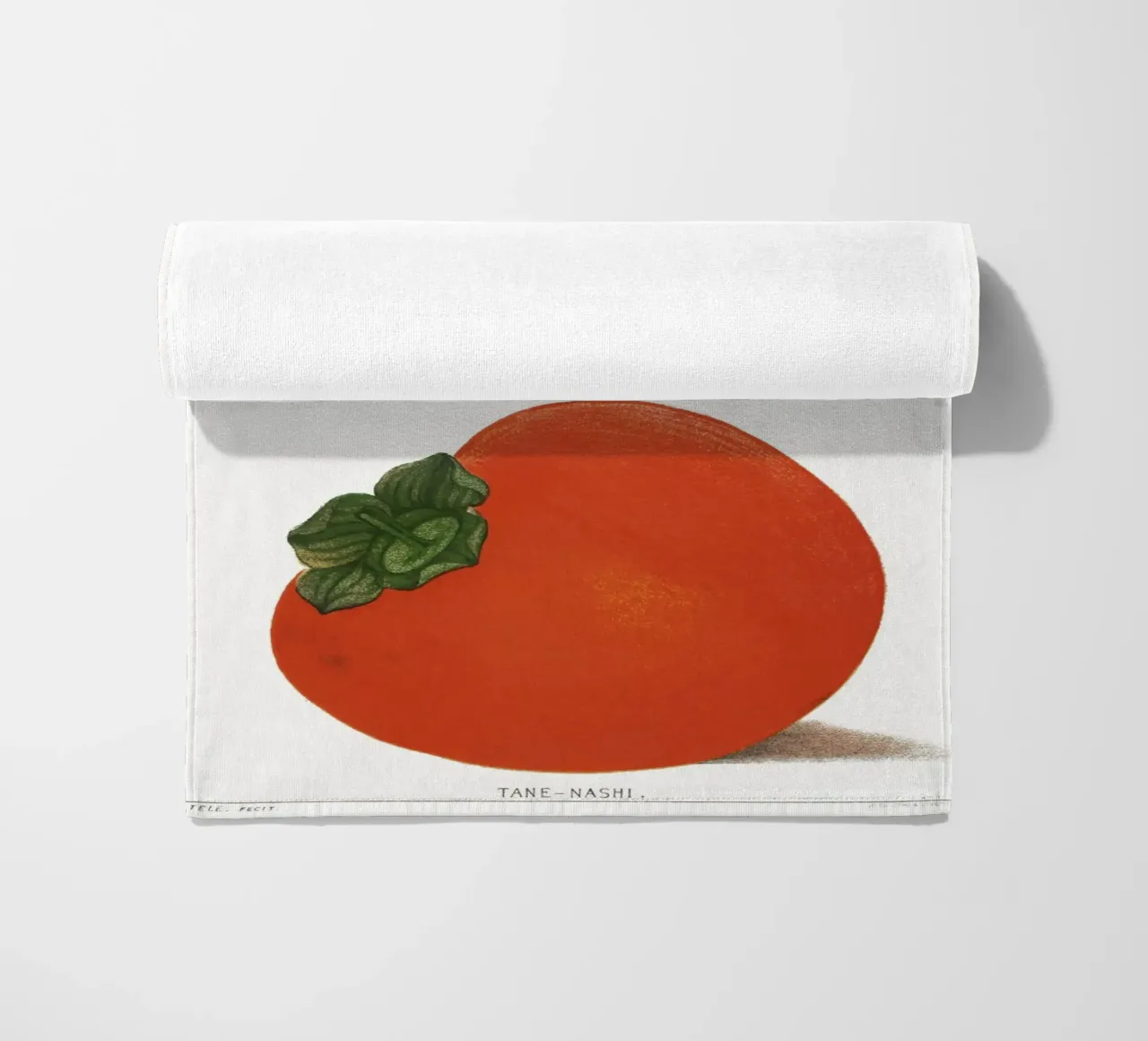 Vintage Persimmons Illustration (1887) – Botanical Art beach towel by Pretty Flowers Vintage Botanicals