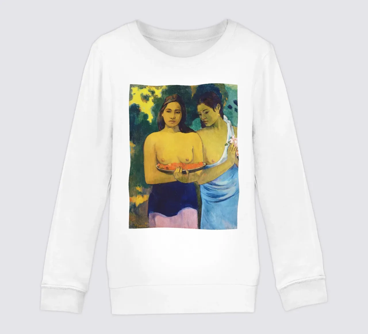 Due donne tahitiane (1899) - Paul Gauguin felpa bambino da Venus Art