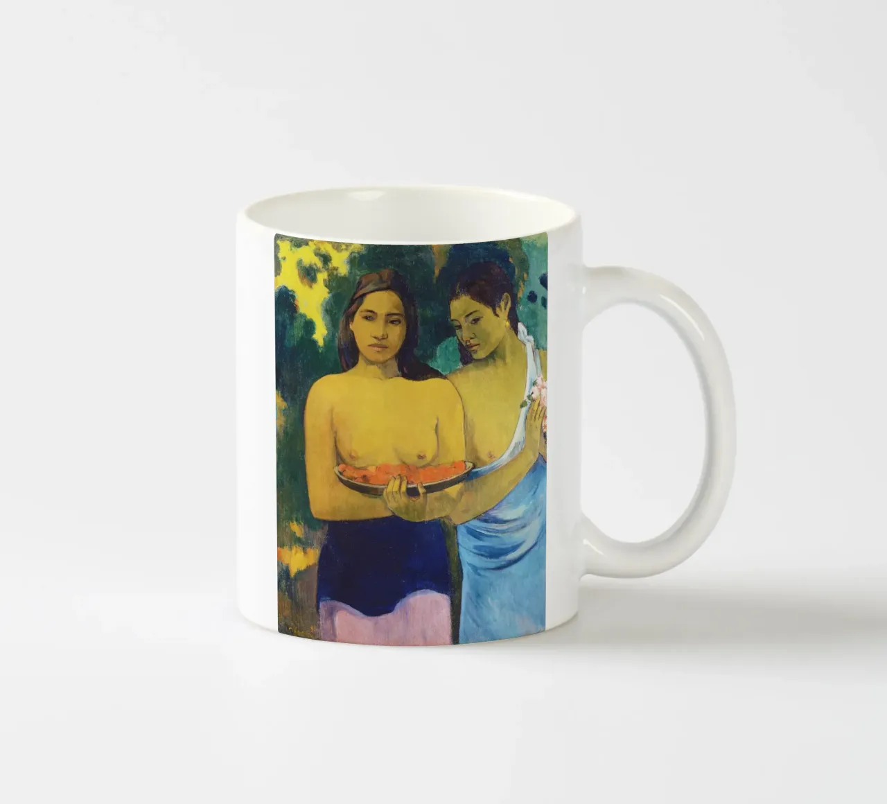 Due donne tahitiane (1899) - Paul Gauguin tazza in ceramica da Venus Art