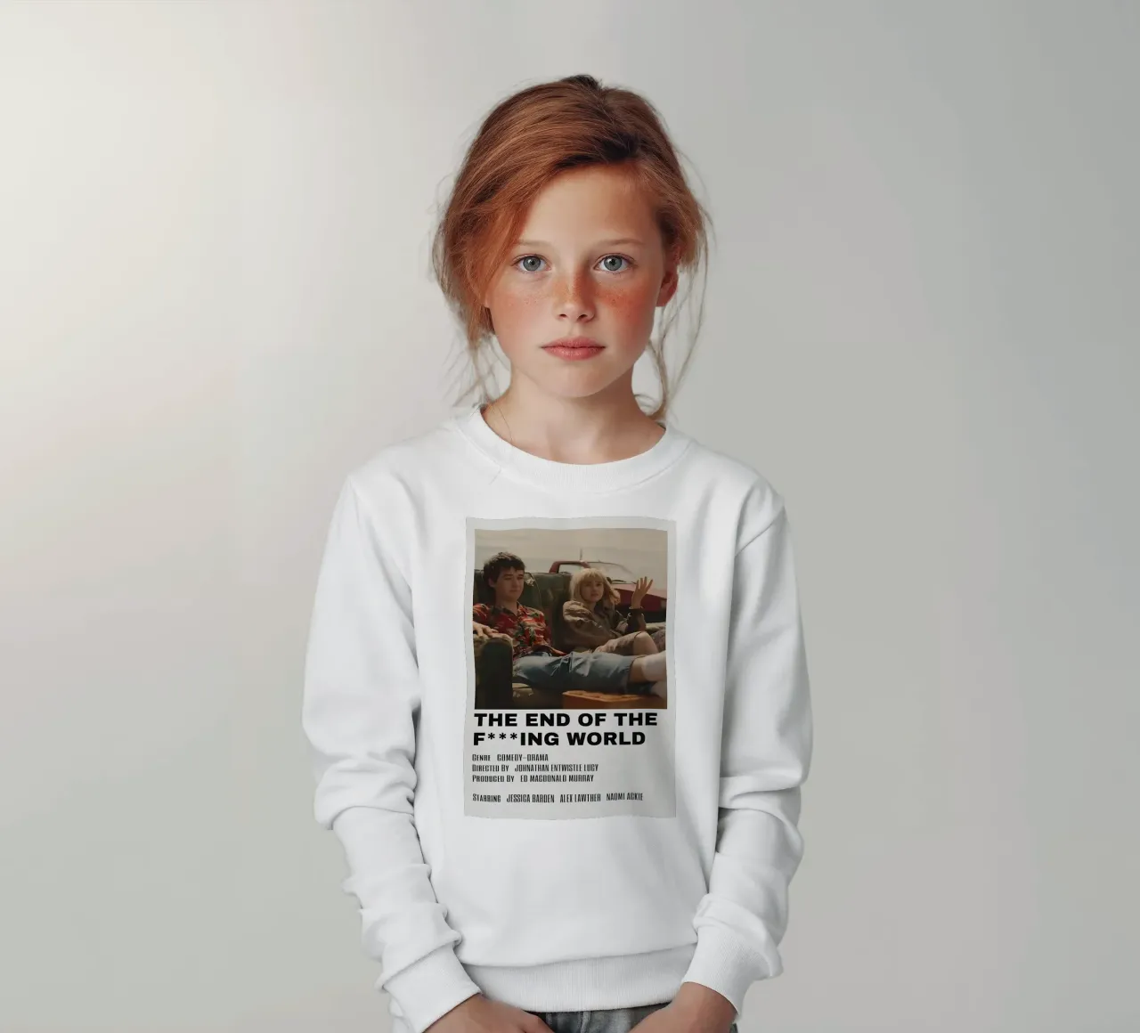 THE END OF THE FING WORLD felpa bambino da MVFminimalist