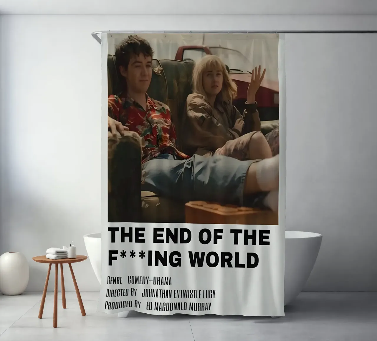 THE END OF THE FING WORLD tenda da doccia da MVFminimalist