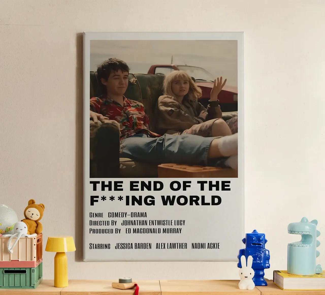 THE END OF THE FING WORLD canvas by MVFminimalist
