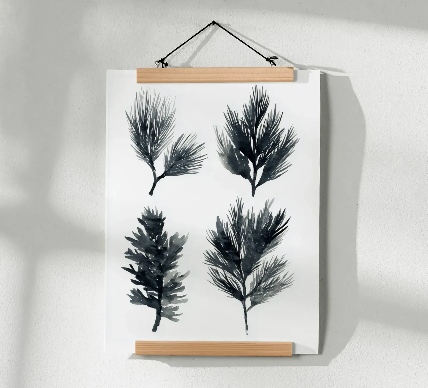 Encre Pine Quartet poster de Louise Wilder Studio