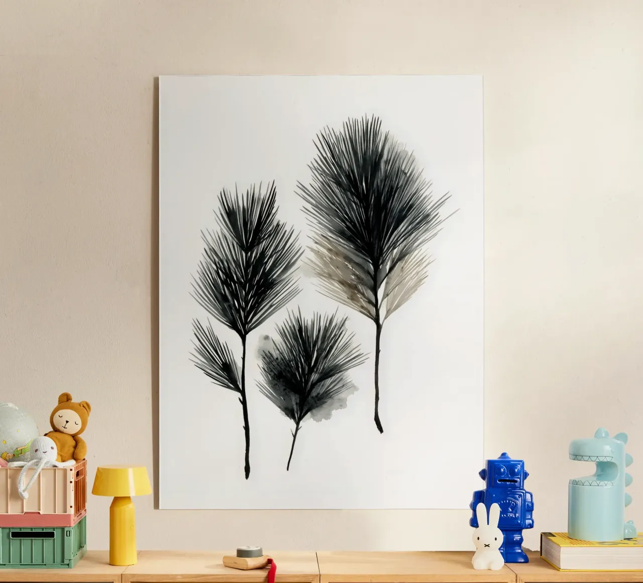 Ink Pine Trio plexiglass da Louise Wilder Studio