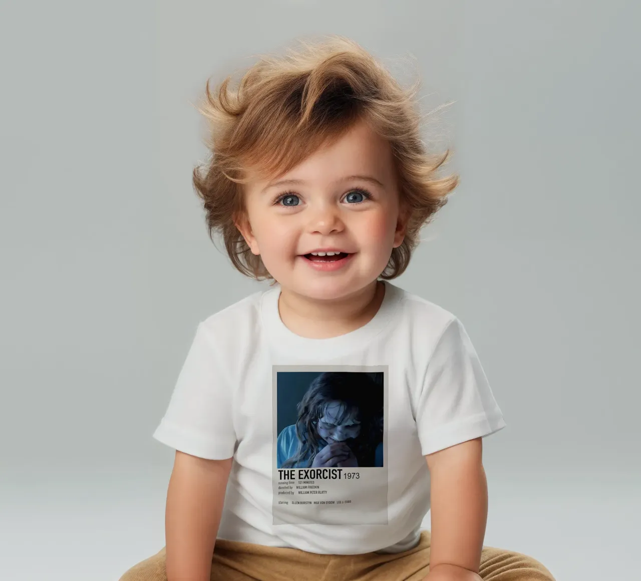 THE EXORCIST 1973 baby t-shirt by MVFminimalist