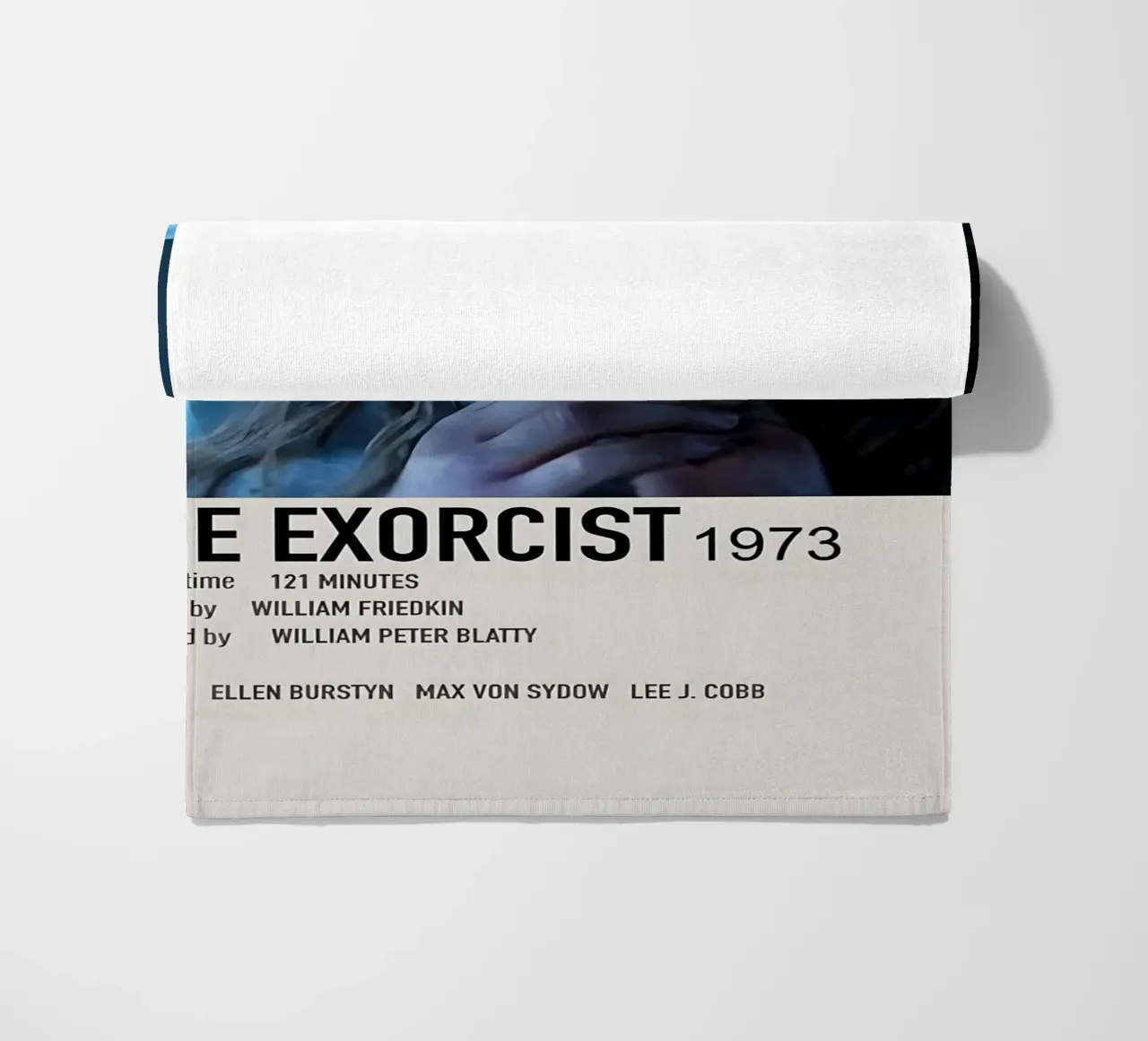 THE EXORCIST 1973 beach towel by MVFminimalist