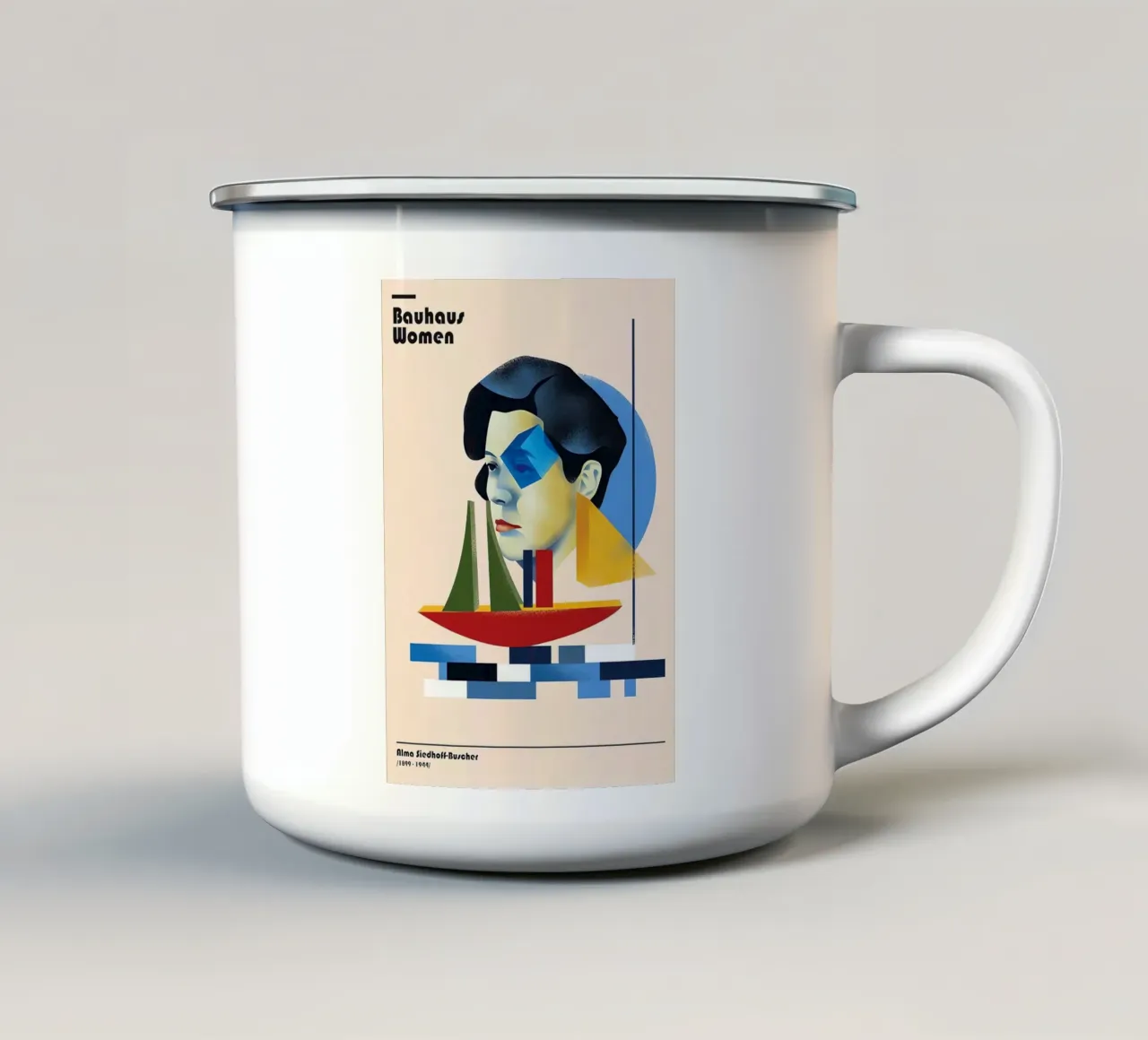 Bauhaus 1919 tazza in smalto da Maegan