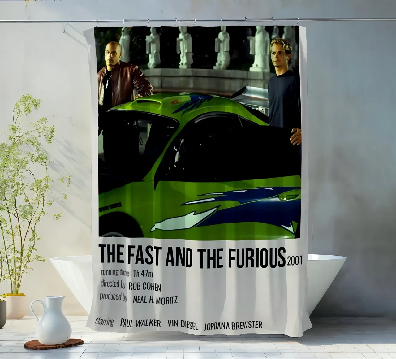 THE FAST AND THE FURIOUS 2001 tenda da doccia da MVFminimalist