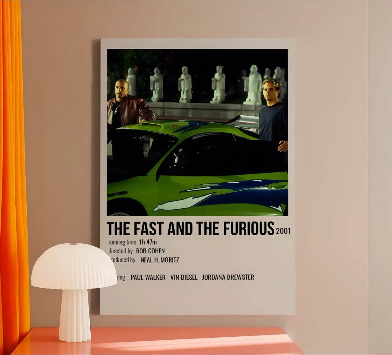 THE FAST AND THE FURIOUS 2001 canvas by MVFminimalist
