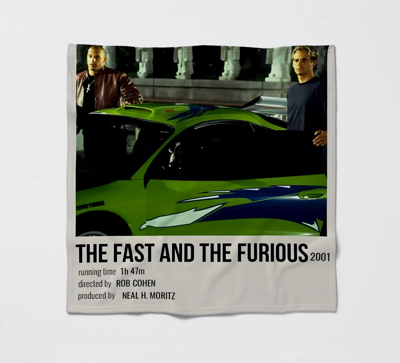 THE FAST AND THE FURIOUS 2001 coperta in pile da MVFminimalist