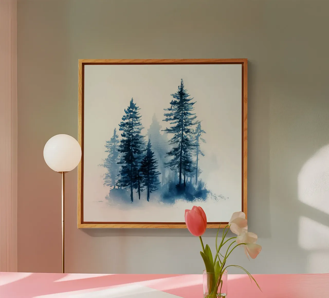 Boschetto indaco plexiglass da Louise Wilder Studio