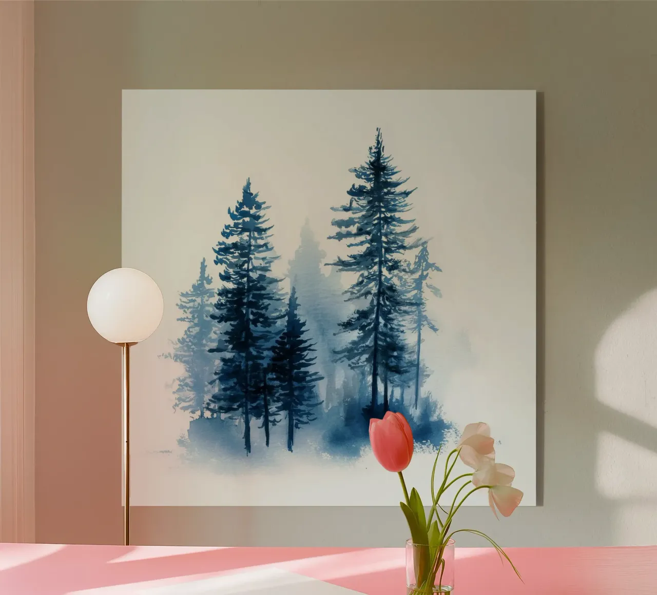 Boschetto indaco plexiglass da Louise Wilder Studio