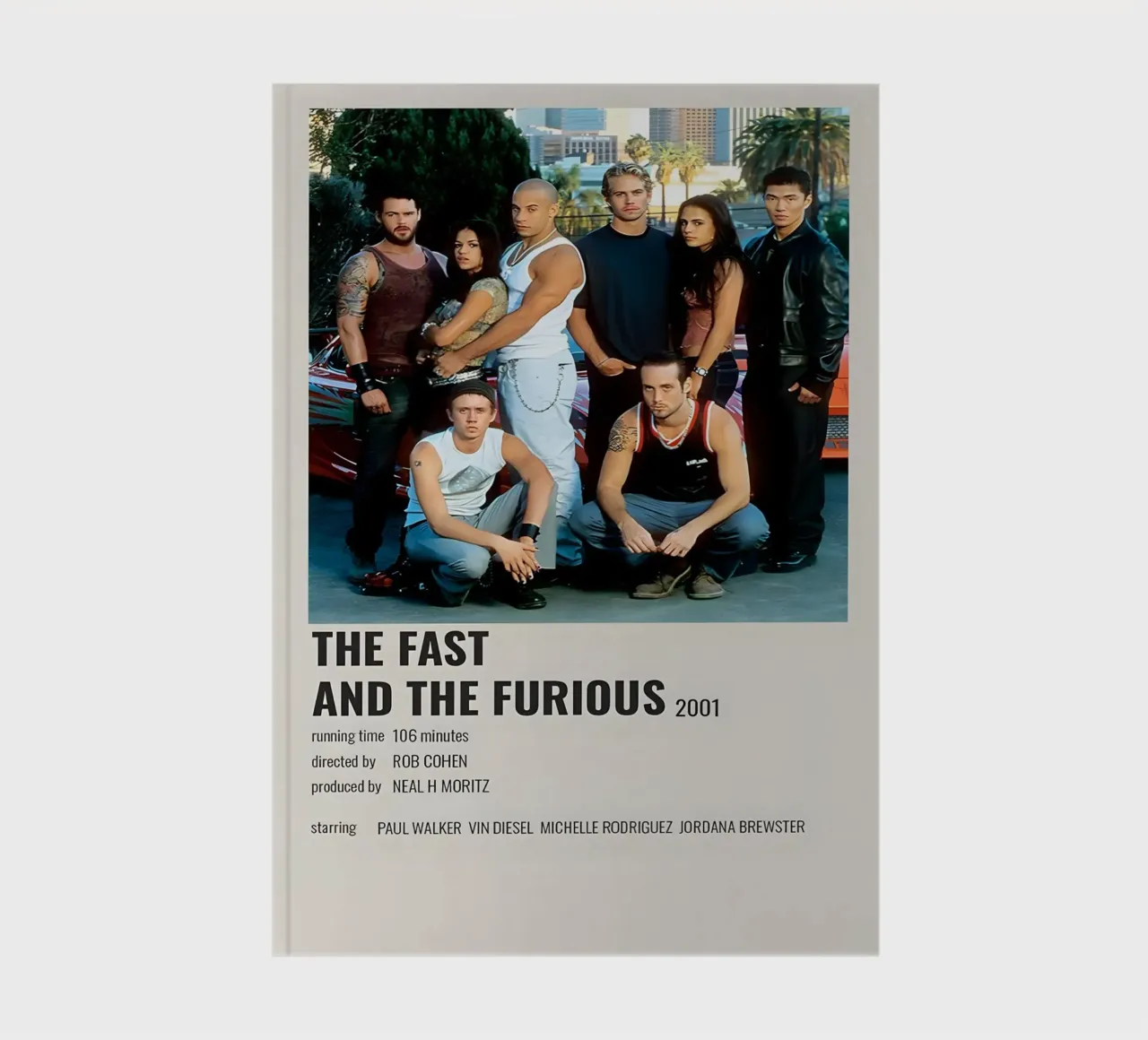THE FAST AND THE FURIOUS 2001 notebook by MVFminimalist