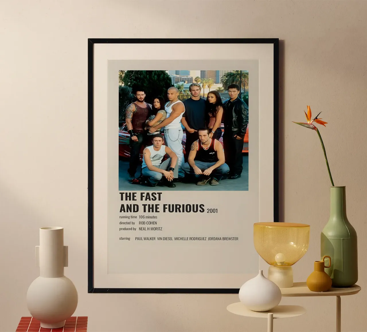 THE FAST AND THE FURIOUS 2001 carta hahnemühle da MVFminimalist